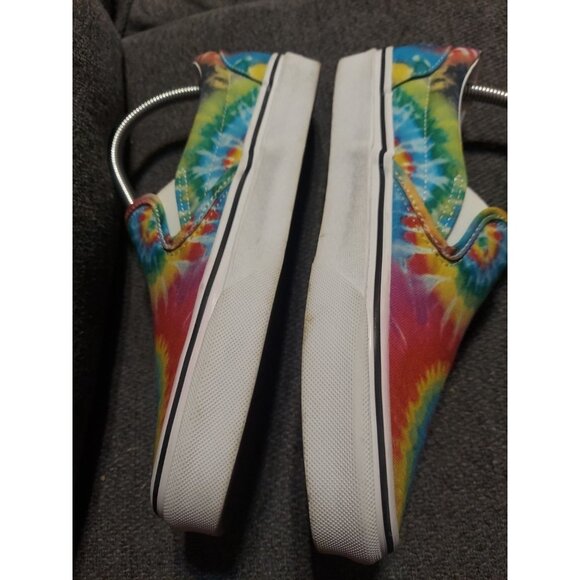 Vans Tie Dye Multicolor Slip-On Skate Shoes Unisex Men 6.5 Women 8 Rainbow - Picture 4 of 12